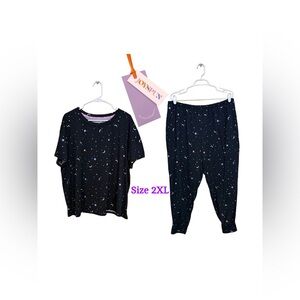 ✨ Joyspun Star & Moon Pajama Set | Size 2XL | NWOT ✨